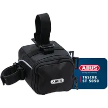 ABUS Satteltasche ST 5050 - Flexible Fahrrad-Satteltasche aus wasserabweisendem Material - Öffnung seitlich nach Links oder rechts - mit Klettbefestigung