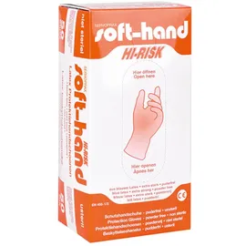 servoprax soft-hand Soft-Hand Hi-Risk Latexhandschuhe - 50 Stück Größe L