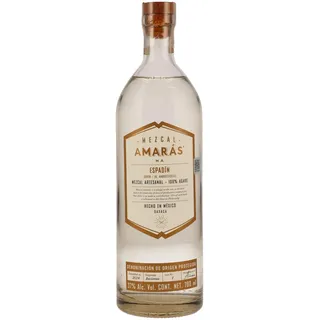Mezcal Amarás | Espadin | 700 ml | Aus süßen Espadin-Agaven | In Handarbeit hergestellt | Mit überwältigender natürlicher Komplexität
