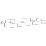vidaXL Hundezwinger Schwarz 32 m2 Stahl