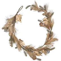 Beliani Weihnachtsgirlande Murcja 150 cm Gold