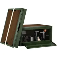 Navaris 2x Faltbare Camping Aufbewahrungsbox - Klappbox mit Deckel