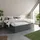 home collective Boxspringbett 200 x 200 cm H2 Anthrazit