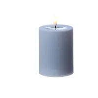 283 MIA LED Stumpenkerze 10 cm 7,5 cm blau