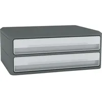 CEP Schubladenbox MoovUp lichtgrau 1090116361, DIN A4 quer mit 2 Schubladen, 1 St.