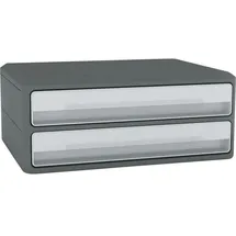 CEP Schubladenbox MoovUp lichtgrau 1090116361, DIN A4 quer mit 2 Schubladen, 1 St.