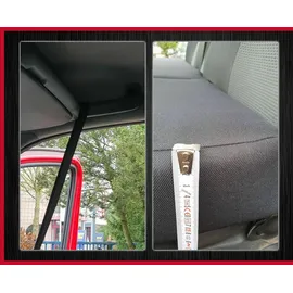 BREMER SITZBEZÜGE Camper-Bett Kinderbett Fahrerhausbett Kompatibel mit Ford Transit Tourneo Custom Nugget 2012 Wohnmobil Zubehör Wohnmobilbett Camping Kaltschaum Matratze Schwarz