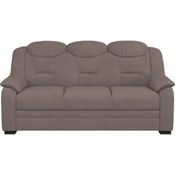 3-Sitzer COTTA "Marcus", braun (mud), B:189cm H:99cm T:99cm, 100% Polyester, Sofas, Sofa mit hoher Rückenlehne