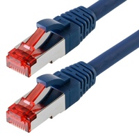 Helos Patchkabel S/FTP Cat 6 blau 1,0m