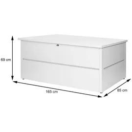 MCW Gartentruhe MCW-J56, Aufbewahrungsbox Auflagenbox Truhe, Wasserdicht Metall Edelstahl 69x165x85cm 692l ~ anthrazit