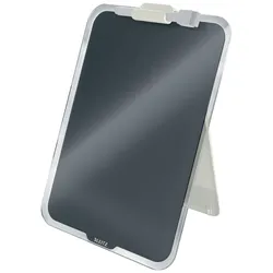 LEITZ Desktop-Notizboard Cosy, A4, grau, Sicherheitsglas, trocken abwischbar, inkl. Marker mit Wischer und Stifthalter