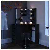 Vicco Schminktisch Arielle 110 cm mit LED Beleuchtung und Hocker