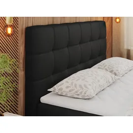 MKS Meble Boxspringbett 200 x 200 cm H3 Schwarz