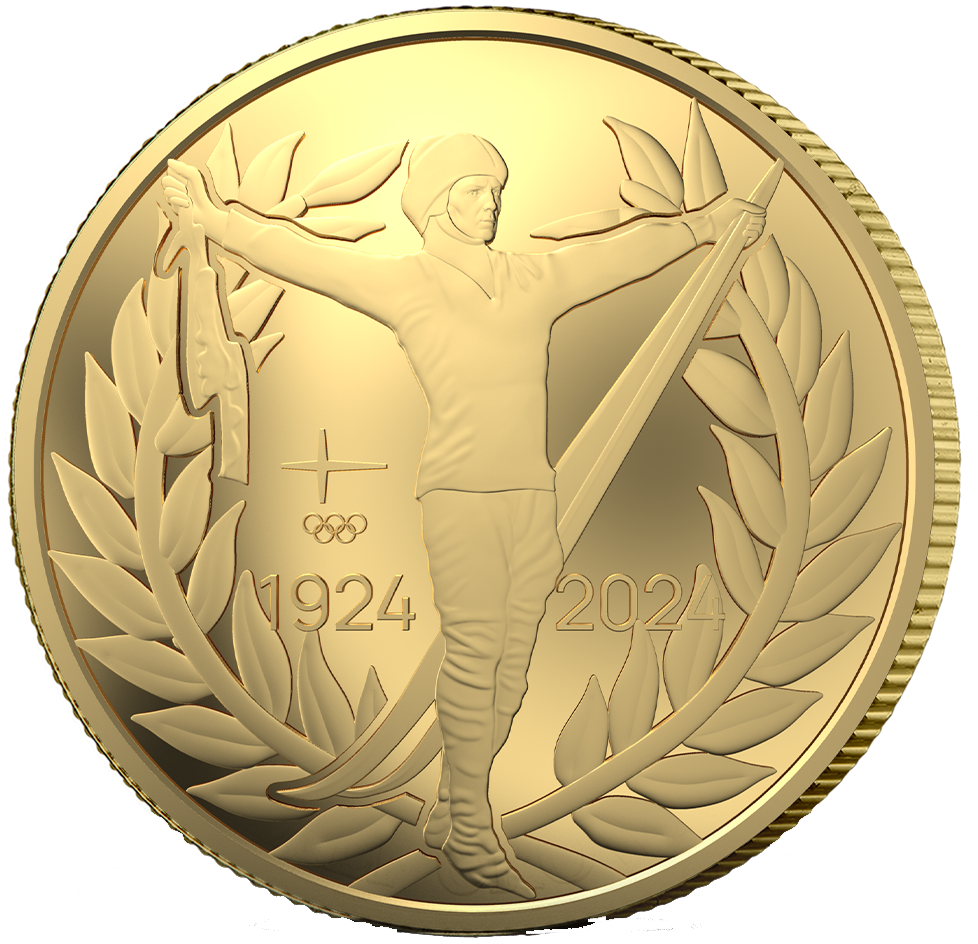 1/2g-Gold-Gedenkmünze "100 Jahre Olympische Winterspiele"