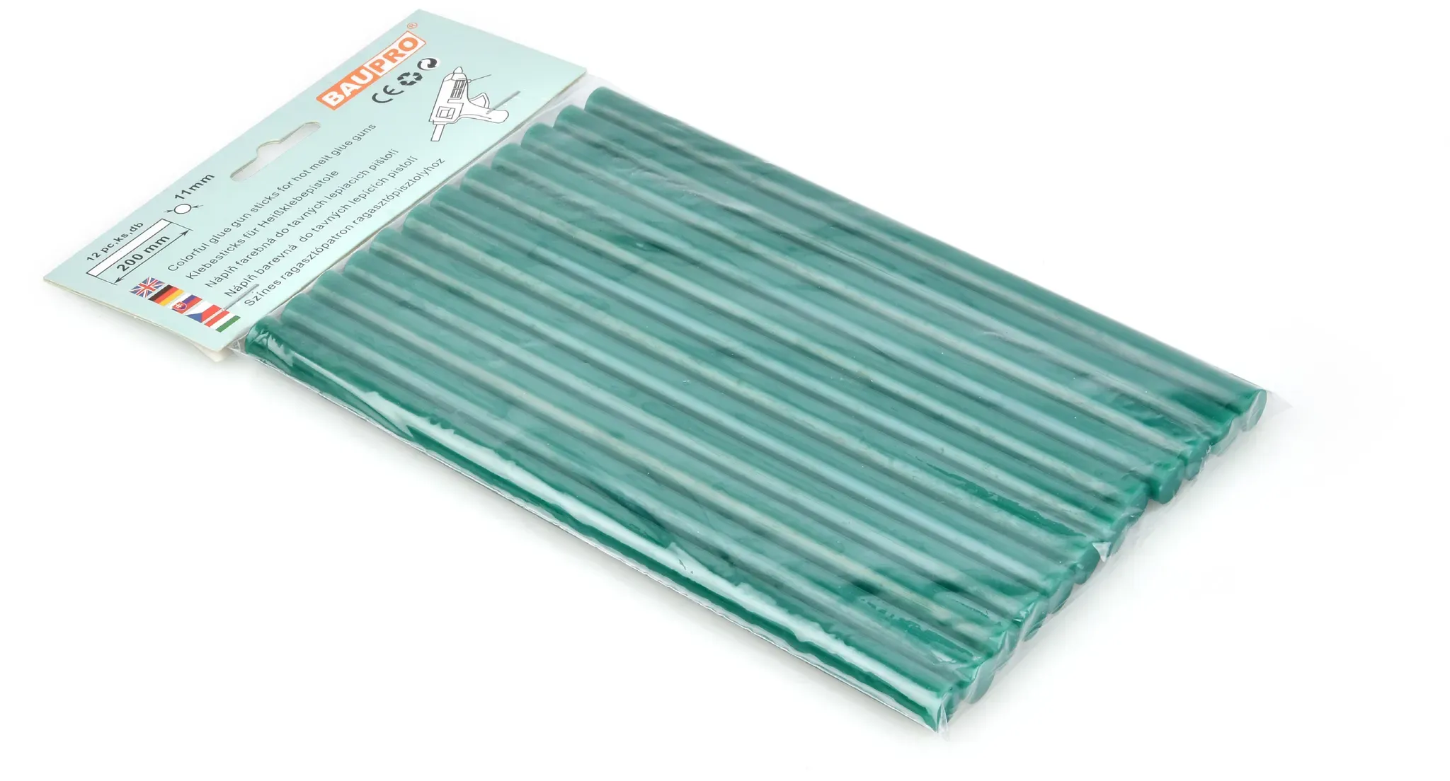 11,2mm Grün | 12er Pack | Klebesticks Baupro