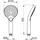 Keuco IXMO Handbrause 59580250300 3 Strahlarten, messing gebürstet