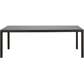Beliani Gartentisch 220 x 100 x 74 cm Dunkelbraun