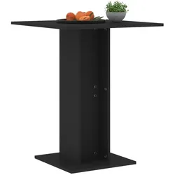 vidaXL Bistrotisch Schwarz 60x60x75 cm Holzwerkstoff