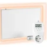Viesta Infrarot Wandheizung mit Thermostat [inkl. TH12 thermostat] – Infrarotheizung Wandmontage Heizkörper – Carbon Crystal Infrarotheizung...