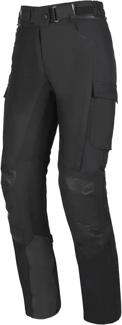 Modeka Hydron waterdichte dames motorfiets textiel broek, zwart, 44 Voorvrouw