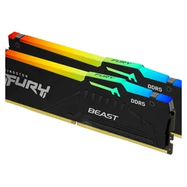 Kingston FURY Beast DDR5 6000MT/s RGB 32GB Kit (2x16GB) CL30 Schwarz KF560C30BBEAK2-32