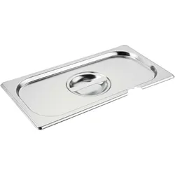 Equipementpro – GN 1/3 Edelstahldeckel mit Vogue-Kerbe
