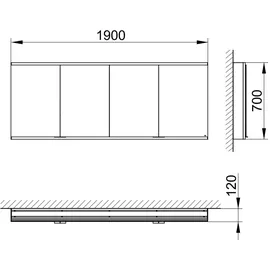 Keuco Royal Modular 2.0 190 cm silber
