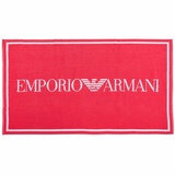 Giorgio Armani EMPORIO ARMANI Unisex Strandtuch - Badetuch, Logo, Baumwolle Koralle 170x100cm