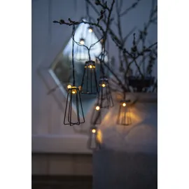 Star Trading LED-Lichterkette Metall 180 cm Warmweiß Schwarz