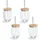 Zeller Gläser-Set ZELLER PRESENT, transparent, B:9,2cm H:12,6cm Ø:9,2cm, Bambus, Glas, Silikon, Trinkgefäße, 4-teilig, inkl. Trinkhalm, 500 ml