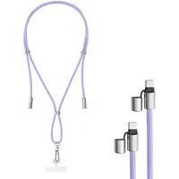 Intenso USB-C® Kabel USB 2.0 USB-C® Stecker, USB-C® Stecker 1.65 m lila Handykette 7991003 Datenkabel, Ladekabel