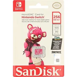 SanDisk Nintendo Switch microSDXC UHS-I U3 Class 10 256 GB Fortnite Edtition Cuddle Team
