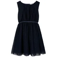 NAME IT Mädchen Nkfvaboss Spencer Noos Kleid, Dark Sapphire/Detail:w.