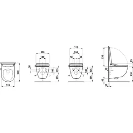 Laufen Cleanet Pro Lite mit WC-Sitz Weiß