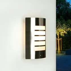 Licht-Erlebnisse Außenwandleuchte LYNMARK Edelstahl Modern IP44 blendarme Wandlampe Haus Balkon Terrasse, CX381-83-41 ST