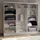 masseno Schwebetürenschrank BELLINA 240 x 216 x 61 cm Grau