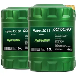 2x 20l Fanfaro Ff Hydro Iso 68 Hydrauliköl / Industrieöl: