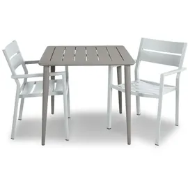 Brafab Delia Gartenstuhl 55 x 55 x 80 cm hellgrau 2 St.