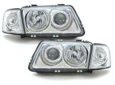 Kristall-Scheinwerfer Angel Eyes AUDI A3 (96-00) - Chrom