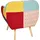 Beliani Sessel MELBY Polyester 64 x 0 x 0 cm Blau
