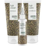 Australian Bodycare Teebaumöl 250 ml + Haarspülung 250 ml + Kopfhautpflege Serum 150 ml Geschenkset