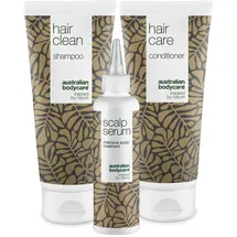 Australian Bodycare Teebaumöl 250 ml + Haarspülung 250 ml + Kopfhautpflege Serum 150 ml Geschenkset