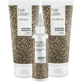 Australian Bodycare Teebaumöl 250 ml + Haarspülung 250 ml + Kopfhautpflege Serum 150 ml Geschenkset