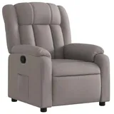 vidaXL Relaxsessel, Sessel mit Liegefunktion, Fernsehsessel Verstellbare Rückenlehne Fußteil, Liegesessel Ruhesessel Polstersessel, Taupe Stoff