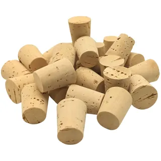 100 Stück Korken, Spitzkorken 22 mm x 11/8 mm aus Natur Kork