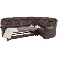 exxpo - sofa fashion Ecksofa »Isabel, L-Form«, mit Federkern, wahlweise mit Bettfunktion und Bettkasten, braun