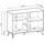 masseno DIAMANTE 104 x 77 x 39 cm Schwarz