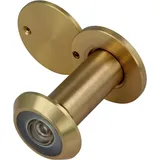 Amig - Türspion - Super-Winkellinse - für Eingangstüren innen und draußen Weitwinkel Linse - Goldfarbenes Aluminium - Maße: Durchmesser 14 mm - Türstärke 35-60 mm
