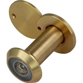 Amig - Türspion - Super-Winkellinse - für Eingangstüren innen und draußen Weitwinkel Linse - Goldfarbenes Aluminium - Maße: Durchmesser 14 mm - Türstärke 35-60 mm