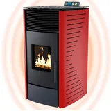 Nemaxx P12 Pelletofen Stahl Rot